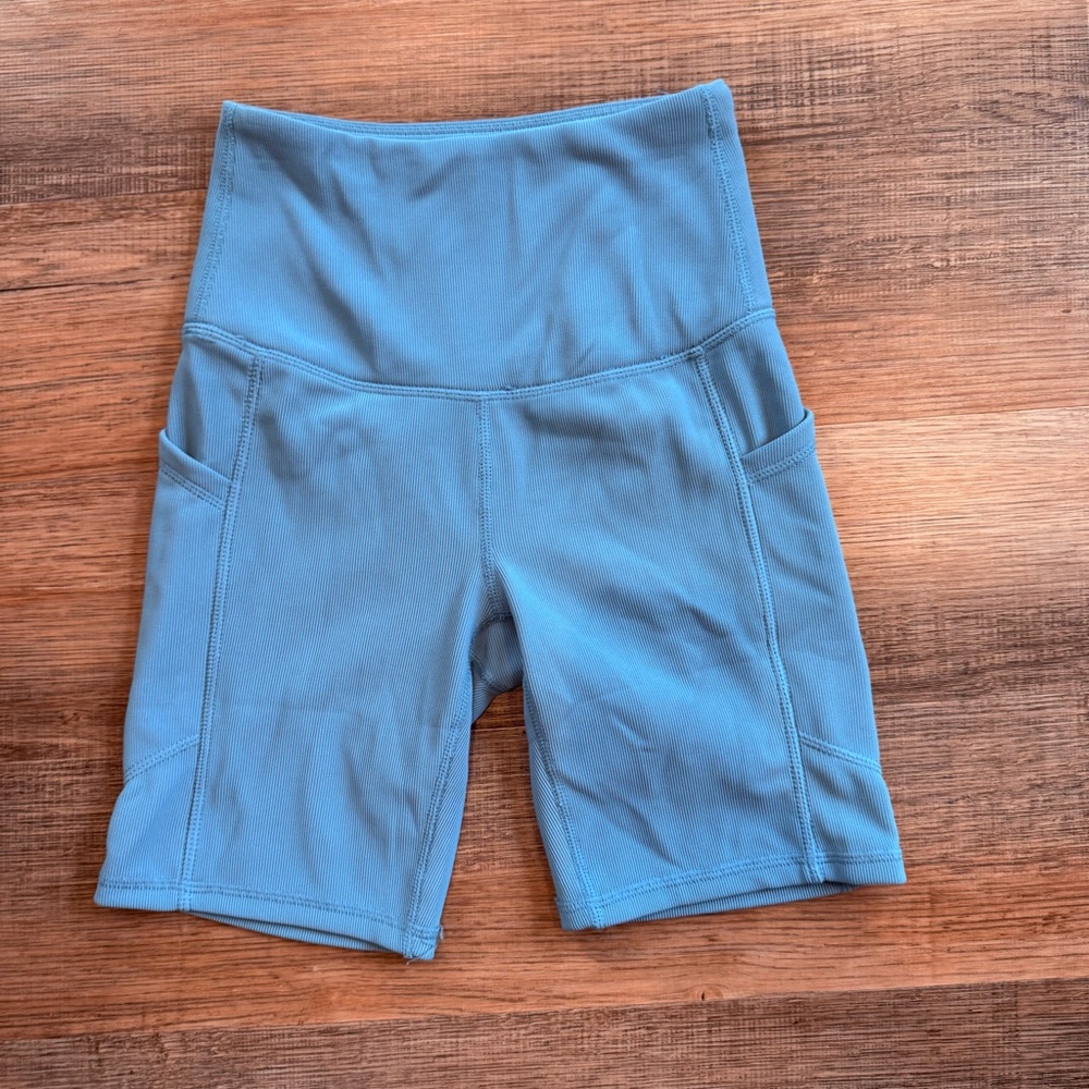 ✨3/$30✨Move Theology Women's High-Waisted Athletic Shorts in Blue Size xs